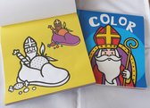 Kleurboek Sinterklaas, Glitter, Kinderen, Cadeau, Schoen zetten.