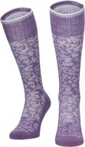 Sockwell Damask Dames Compressiekousen Klasse 1 Plum | Paars | 32% Merinowol | Maat M/L