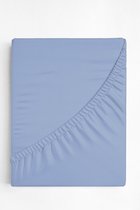 drap housse/drap de fond basique bleu 90x200cm +30CM 100% coton