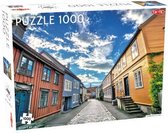 legpuzzel Trondheim oude stad 67 x 48 cm 1000 stukjes