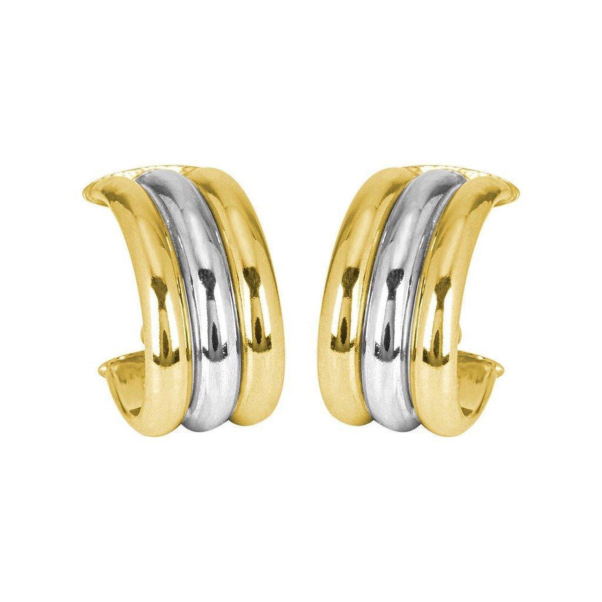 Di Lusso - Antibes Dames oorringen - Zilver/Goud