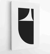 Canvas schilderij - Abstract organic shape Art design for poster, print, cover, wallpaper, Minimal and natural wall art. Vector illustration. 3 -    – 1834428196 - 50*40 Vertical