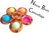 Simple Dimple Spinners - Camouflage Bruin- Fidget Spinners - Kinderen cadeautip