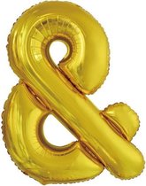 folieballon &-teken 86 cm goud