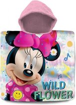 badponcho Minnie Mouse junior 120 x 60 cm katoen roze