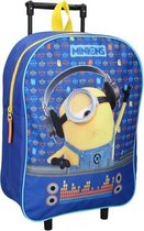 trolley koffer Minions 15 liter polyester blauw/geel