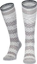 Sockwell Chevron Dames Compressiekousen klasse 1 Grey | Grijs | 32% Merinowol | Maat S/M | SW7W.800