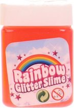 regenboogslijm met glitter 300 gram rood