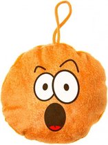 knuffel-emoji verbaasd oranje 10 cm