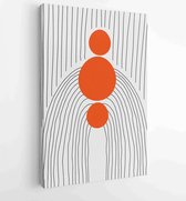 Canvas schilderij - Hand painted illustrations wall arts vector. Surface pattern design. 4 -    – 1857705466 - 50*40 Vertical