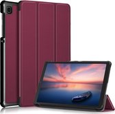3-Vouw sleepcover hoes - Geschikt voor Samsung Galaxy Tab A7 Lite - Bordeaux Rood