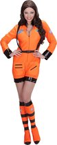 Science Fiction & Space Kostuum | Vrouwelijke Astronaute Oranje Miss Iss Kostuum | Large | Carnaval kostuum | Verkleedkleding