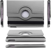 iPad Mini 4 / 5 Multi Stand Case - 360 Draaibaar Tablet hoesje - Tablethoes Grijs + Stylus