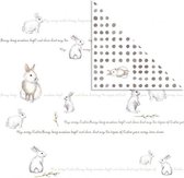 dubbelzijdig designpapier konijnen 30,5 cm 3 stuks
