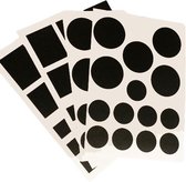56 x Krijtbord sticker | Rond | Vierkant | Rechthoek | Krijt sticker | Krijtsticker | Keukenlabel | Schoolbord label | Schoolbord sticker | Krijtbordsticker | Keuken etiketten |