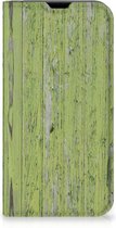 Telefoon Hoesje geschikt voor iPhone 13 mini Wallet Case Green Wood