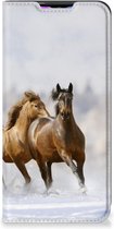 Wallet Book Case Xiaomi Redmi 9 Smart Cover Hoesje Paarden
