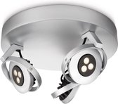 Philips myLiving Teqno - Plafondspot - 3 spots - LED - Aluminium