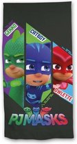 strandlaken PJ Masks 140 x 70 cm zwart