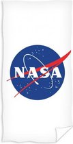 strandlaken Nasa 140 x 70 cm polyester wit/blauw