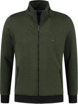 Gabbiano Vest Vest Met Hoge Kraag En Rits 421718 Army 502 Mannen Maat - L
