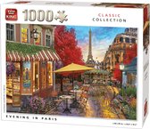 King Puzzel 1000 Stukjes (68 x 49 cm) - Avond in Parijs - Legpuzzel Classic