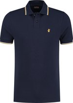 Save The Duck Poloshirt - Mannen - navy/geel/wit
