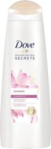 Dove Shampoo Glowing met Rijst water en Lotusbloem - Voor zijdezacht haar met een schitterende glans - 2 x 250 ml