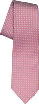 Michaelis stropdas - zijde - rood met lichtblauw en wit dessin - Maat: One size