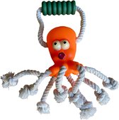 Hondenspeelgoed - Octopus - Puppyspeelgoed - Inktvis - Flostouw - Oranje