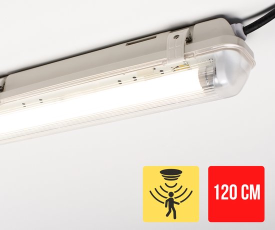 Proventa Outdoor LED TL Armatuur met bewegingssensor en daglichtsensor - Waterdicht - 120 cm