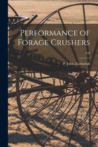 Performance of Forage Crushers; 418