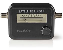 Nedis Signaalsterktemeter voor Satelliet - 950-2400 MHz - Ingangsgevoeligheid: 83 dB - Uitgangsniveau: 102 dBuV - Zwart