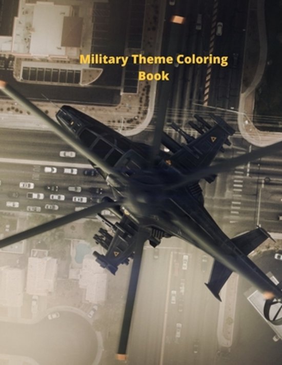 Military Theme Coloring Book - cover