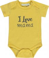 Babylook Romper Korte Mouw I Love Mama Misted Yellow