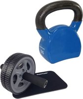 Tunturi - Fitness Set - Trainingswiel - Kettlebell 12 kg