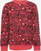 Ai-Girln meisjes sweater met luipaardprint - Roze - Maat 158/164