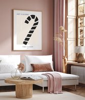 Kerstposter ART GALERIE Candy - Zwart B2 poster 50x70cm