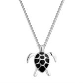 Collier fille - tortue - argent