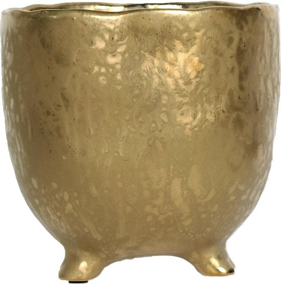 Gouden pot op pootjes 18 cm | Golden Mate | Plant Rebelz