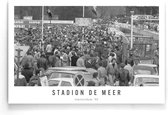 Walljar - Stadion De Meer '81 - Zwart wit poster