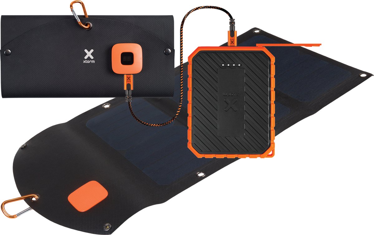 Xtorm SolarBooster 21 Watt zonnepaneel + 10.000 mAh Powerbank bundel