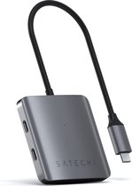 Hub USB-C 4 Porto en aluminium Satechi - Gris sidéral