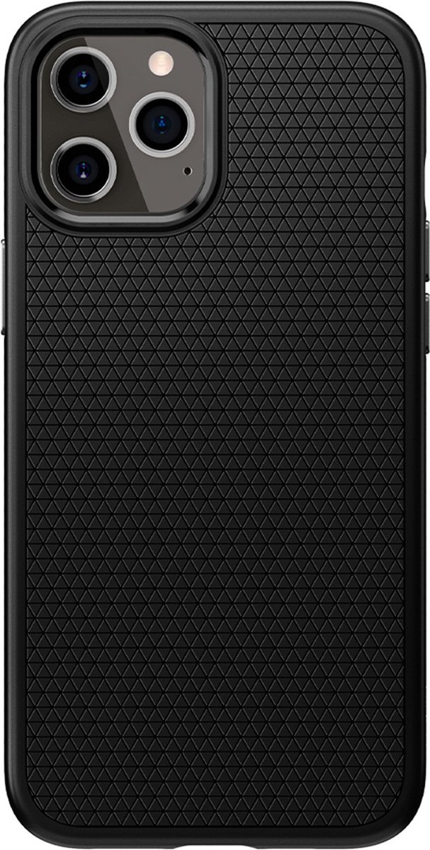 Spigen Liquid Air Air Cushion Technology hoesje voor iPhone 12 Pro Max - zwart
