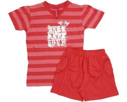 AnnaRebella Filles Pyjama short Rouge ANSAM1003A Tailles: 152