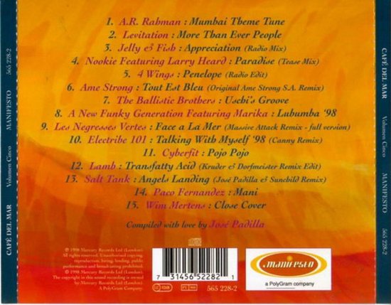 Cafe Del Mar Volumen Cinco (5), Cafe del Mar | Muziek | bol