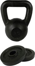 Tunturi - Fitness Set - Halterschijven 2 x 1,25 kg - Kettlebell 12 kg
