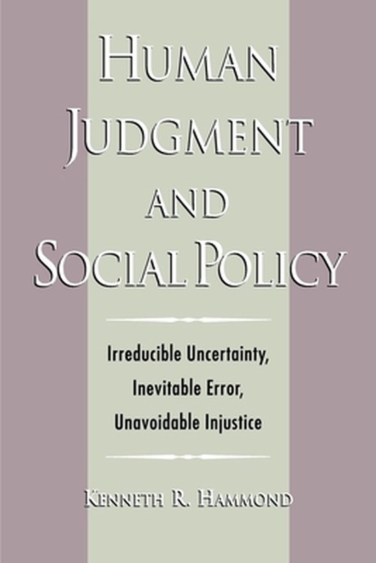 Human Judgment and Social Policy - cover