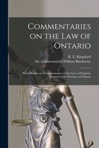 Commentaries on the Law of Ontario [microform]