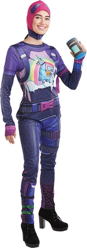 Adult Brite Bomber Fortnite verkleedpak - S - Carnavalskleding